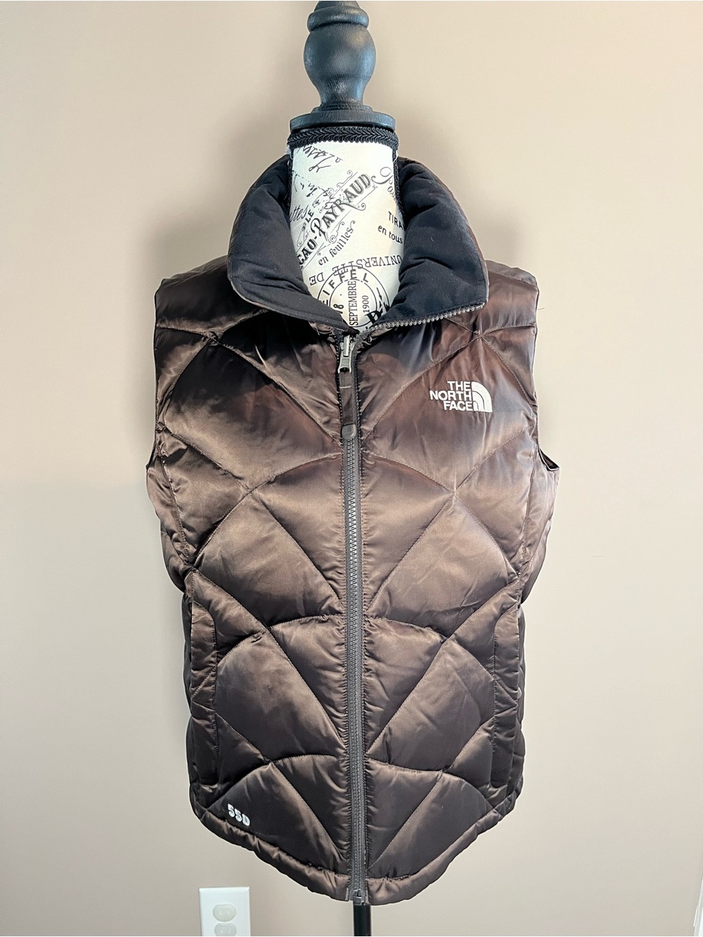 The North Face Women's Chocolate Brown Quilted Down Vest
